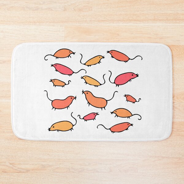 Item preview, Cute and Colorful Mouse Pattern (white) designed and sold by Davey's Designs.