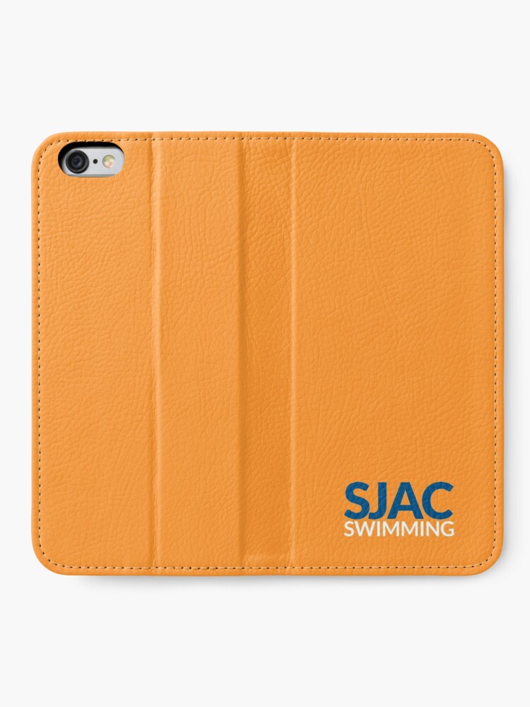 Alternate view of SJAC Orange iPhone Wallet