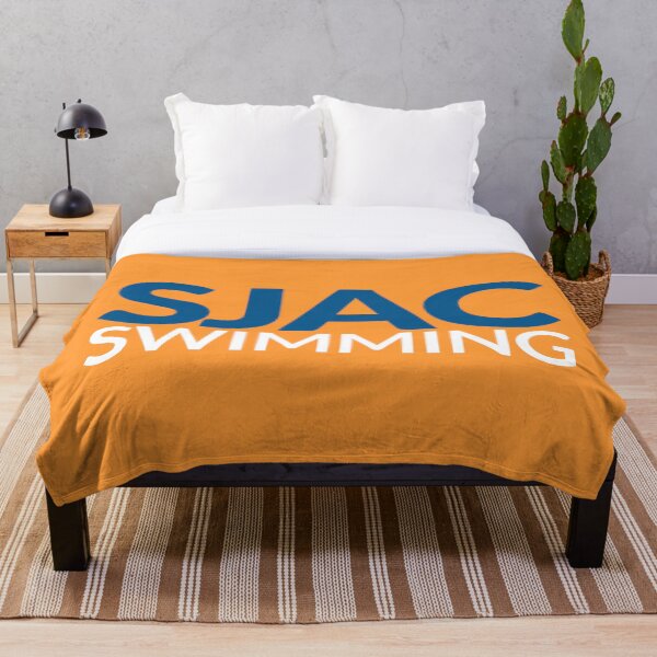 SJAC Orange Throw Blanket