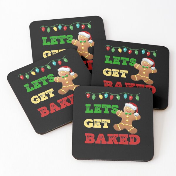 Item preview, Let's Get Baked, white, Funny Cute Christmas Shirt designed and sold by OttersDesignsUS.