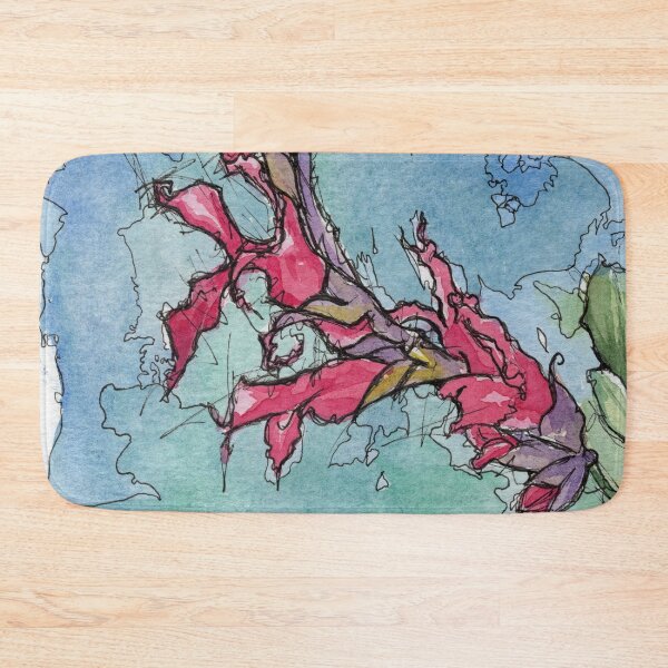Item preview, Pink Lipstick Sage - Texas Garden Flower by Ela Steel designed and sold by elasteel.