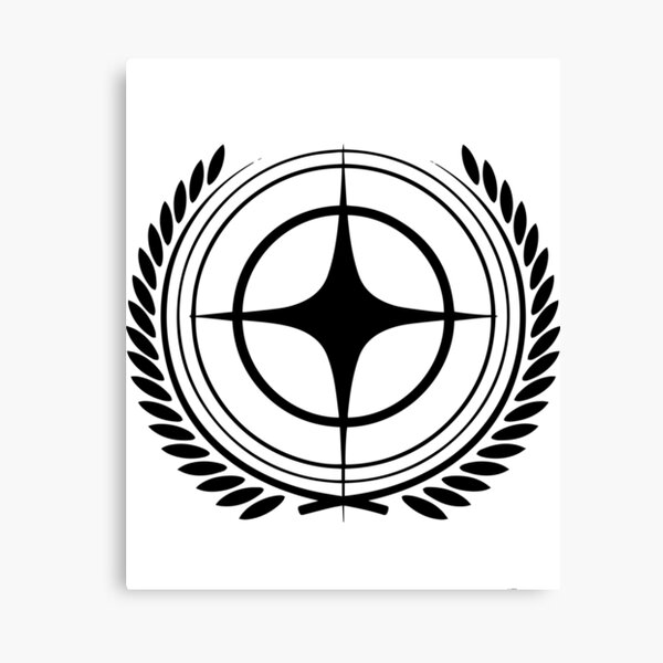 Star Citizen Black Logo Impression sur toile