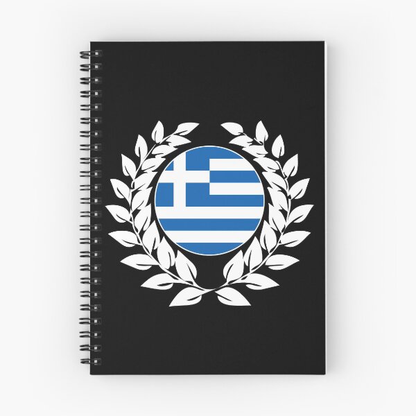 Item preview, Greece greek flag banner laurel wreath designed and sold by GeogDesigns.