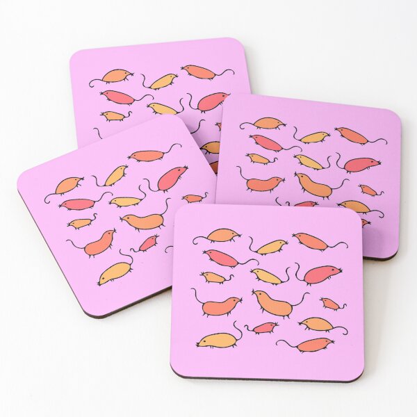 Item preview, Cute and Colorful Mouse Pattern (pink) designed and sold by Davey's Designs.