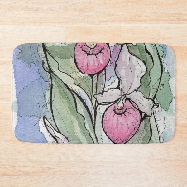 Item preview, Pink Lady Slipper - New Hampshire Minnesota state flower by Ela Steel designed and sold by elasteel.