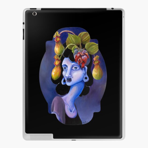 Pitcher Plant  by Ela Steel - Surreal Weird Art by Ela Steel iPad Skin