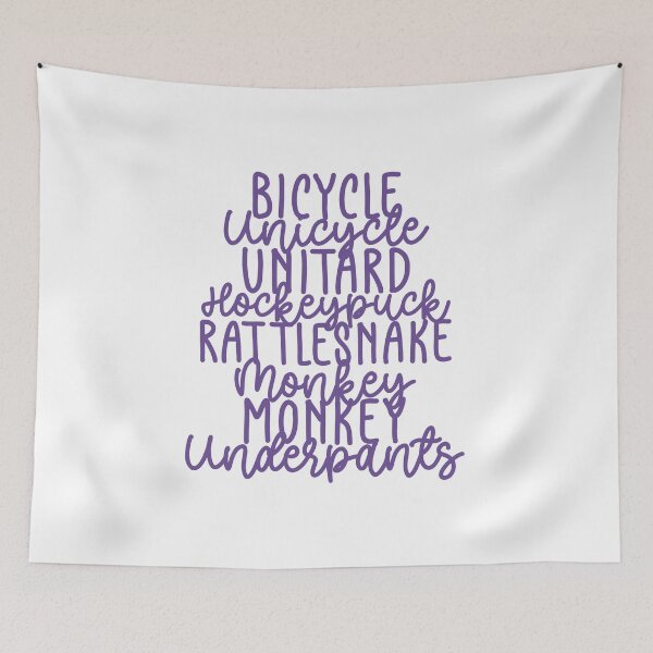 Item preview, Monkey Monkey Underpants Purple Fan Quote designed and sold by Sunny Collections.
