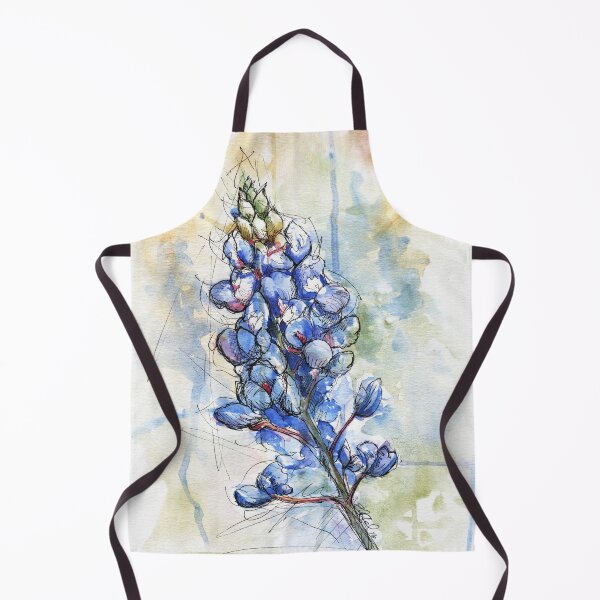 Item preview, Texas Bluebonnet Wildflower Watercolor by Ela Steel designed and sold by elasteel.