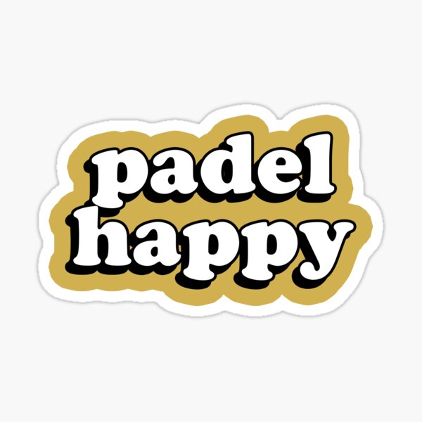 pádel feliz - I Love Padel Pegatina
