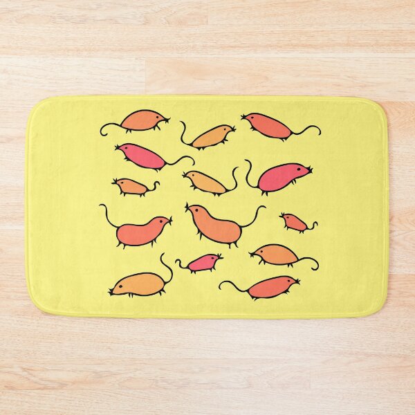 Item preview, Cute and Colorful Mouse Pattern (yellow) designed and sold by Davey's Designs.