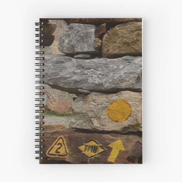 Item preview, Señal del sendero Tour Du Mont Blanc (TMB). En el camino correcto. designed and sold by JellyBeenzz.