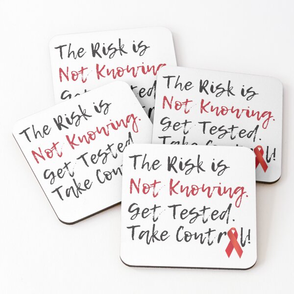 Item preview, The Risk Is Not Knowing Get Tested Take Control designed and sold by 4AllTimes.