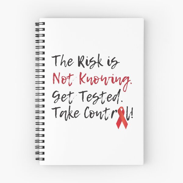 Item preview, The Risk Is Not Knowing Get Tested Take Control designed and sold by 4AllTimes.