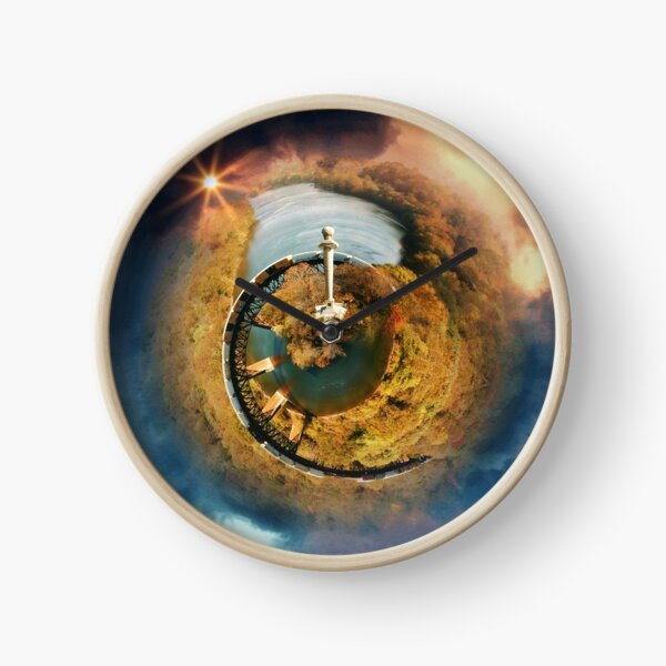 James Rumsey Monument and Train Swirl World Clock