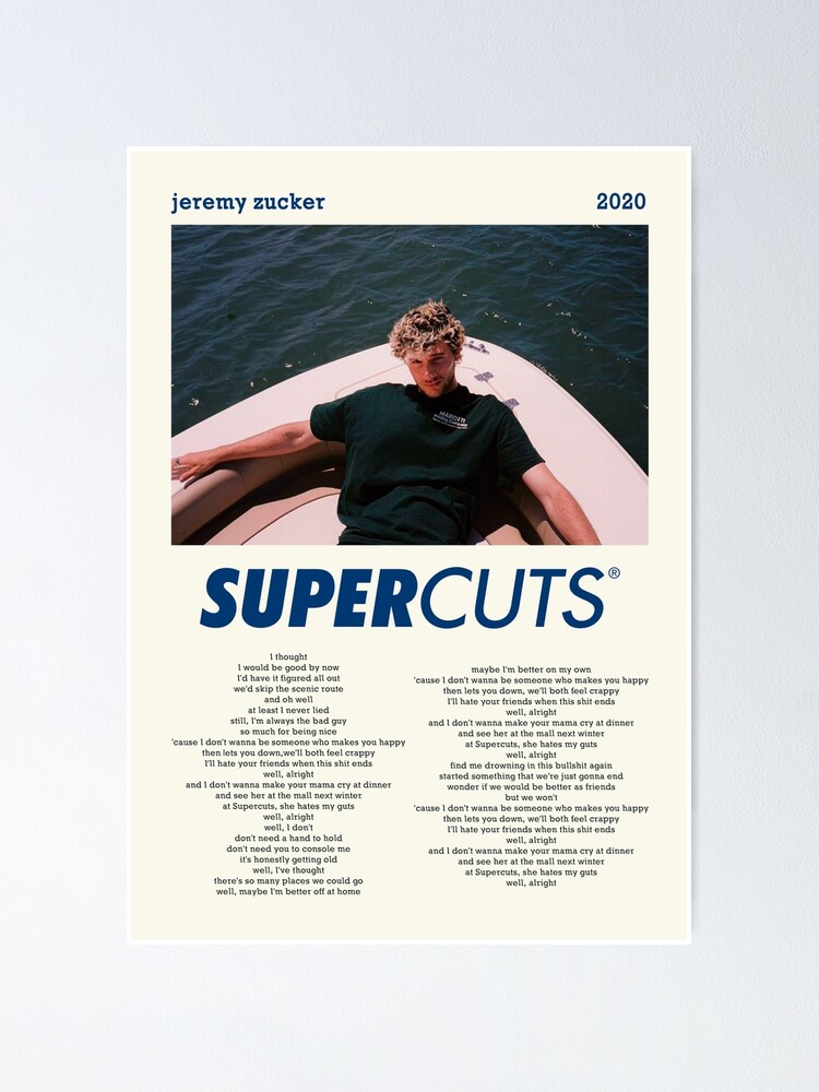 Jeremy Zucker Supercuts Poster By Gemicornio Redbubble Jeremy Zucker Supercuts Poster By Gemicornio Redbubble