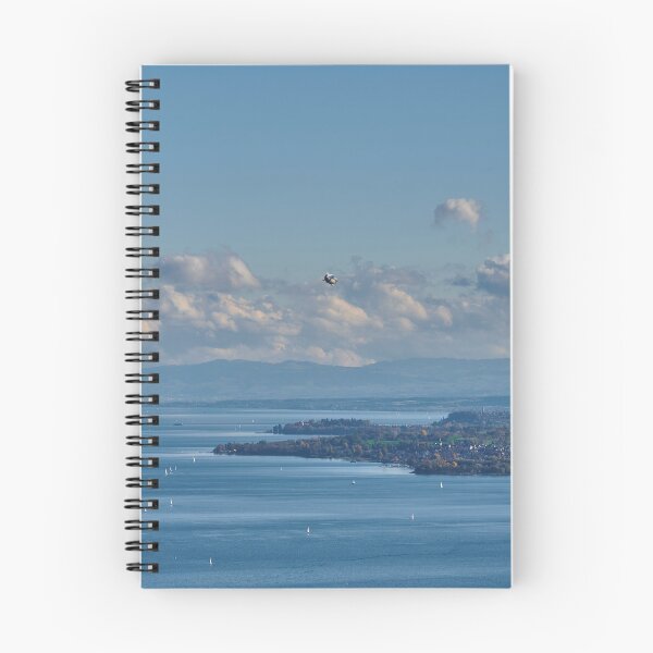 Item preview, Lago de Constanza y un zepelín designed and sold by Mark Bangert.
