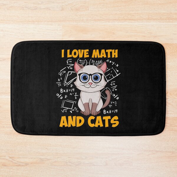 Item preview, I Love Math And Cats - Mathematician Gift designed and sold by Sandra78.