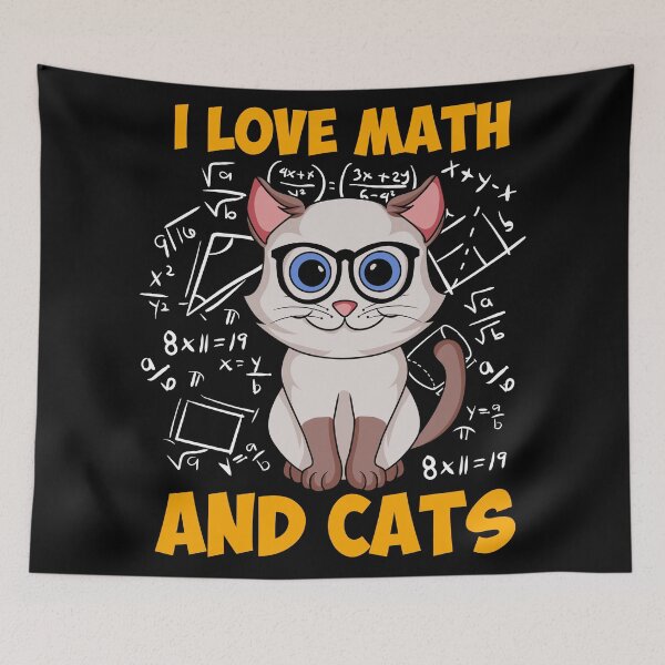 Item preview, I Love Math And Cats - Mathematician Gift designed and sold by Sandra78.