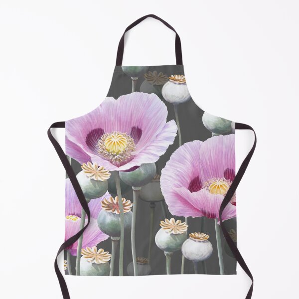 Pink Poppies Apron