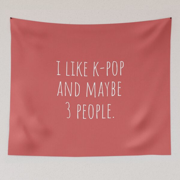 Item preview, I Like K-pop and Maybe 3 People Raspberry designed and sold by cutetype.