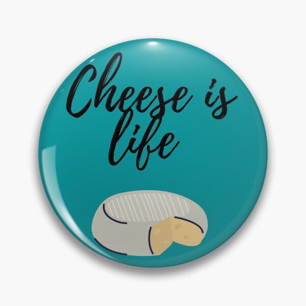 Item preview, Cheese is life (teal background) designed and sold by Dinoroarrr.