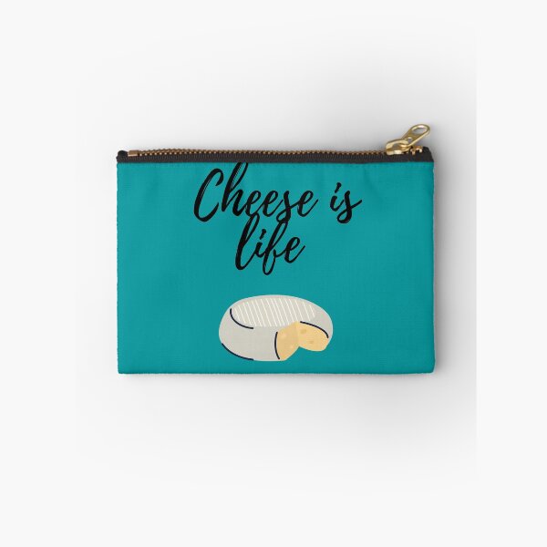 Item preview, Cheese is life (teal background) designed and sold by Dinoroarrr.
