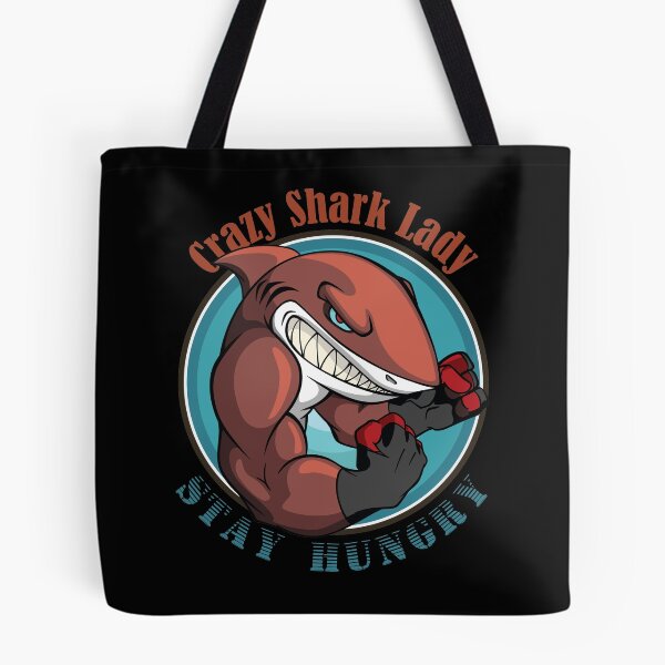Item preview, Crazy shark lady designed and sold by Beefytee.