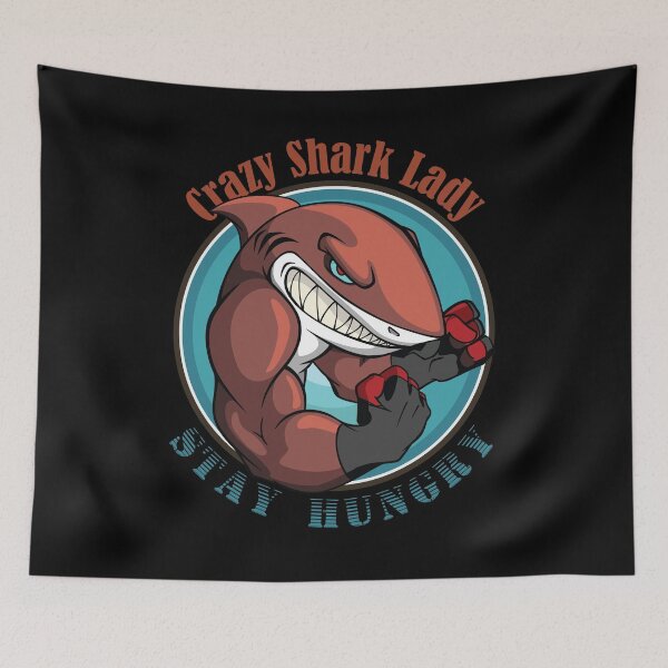 Item preview, Crazy shark lady designed and sold by Beefytee.