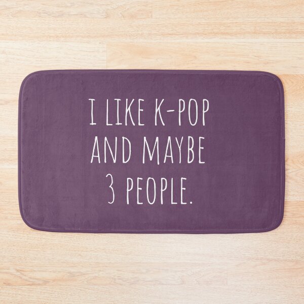 Item preview, I Like K-pop and Maybe 3 People Dark Purple designed and sold by cutetype.