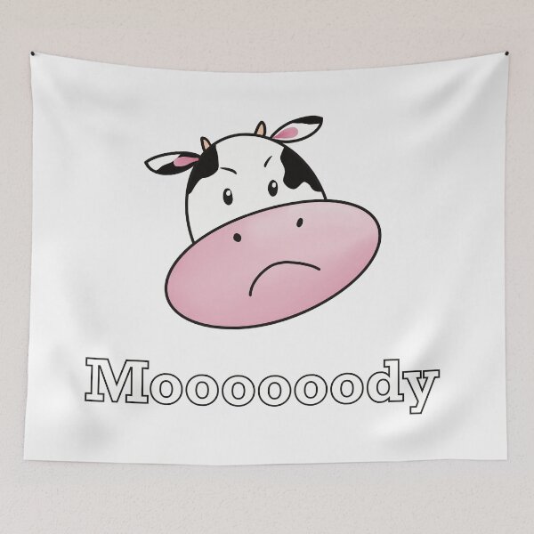 Item preview, Moody Cow Moooody! designed and sold by ToriaScarlett.