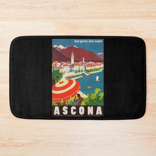 Item preview, retro classic Ascona poster designed and sold by CorasPosters.