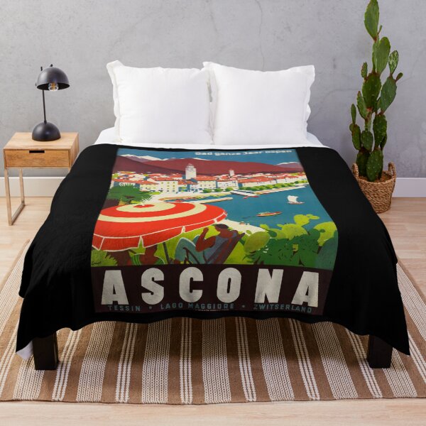Item preview, retro classic Ascona poster designed and sold by CorasPosters.