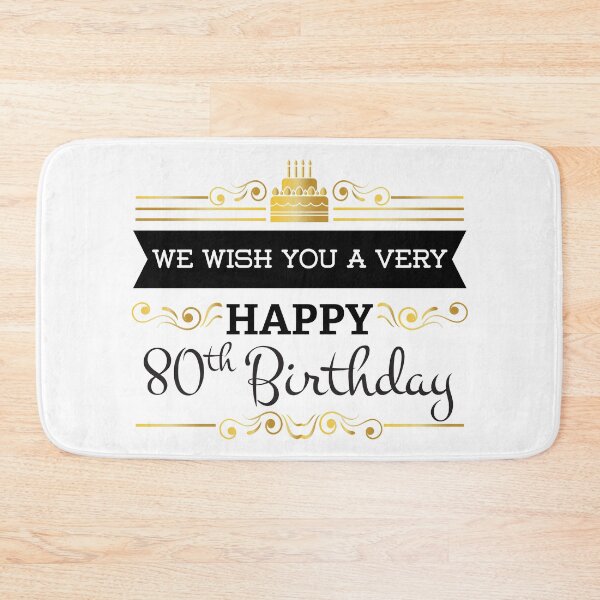 Item preview, We Wish You A Very Happy 80th Birthday designed and sold by 4AllTimes.