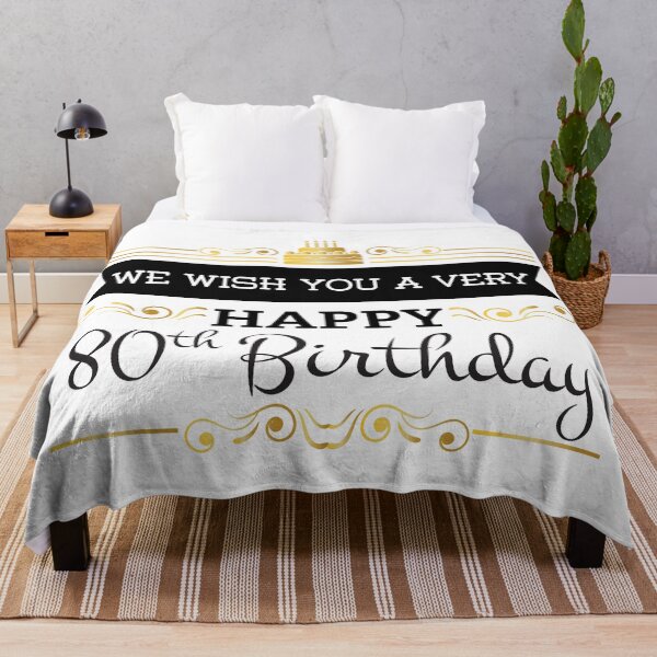Item preview, We Wish You A Very Happy 80th Birthday designed and sold by 4AllTimes.