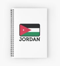 Nationalflagge von Jordanien Spiralblock
