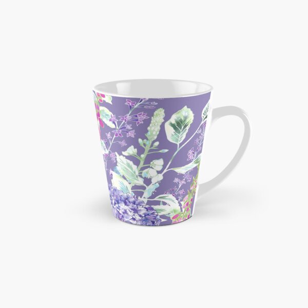 Pink Foxgloves & Hydrangeas Tall Mug
