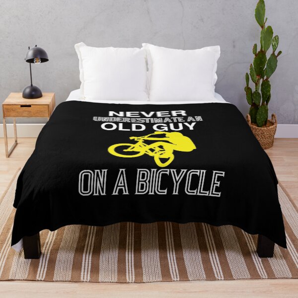 Item preview, Never Underestimate An Old Guy On A Bicycle, Funny Cycling Gift Tee for Men, Dad or Grandad Present, Old Guy designed and sold by All in One  Design.