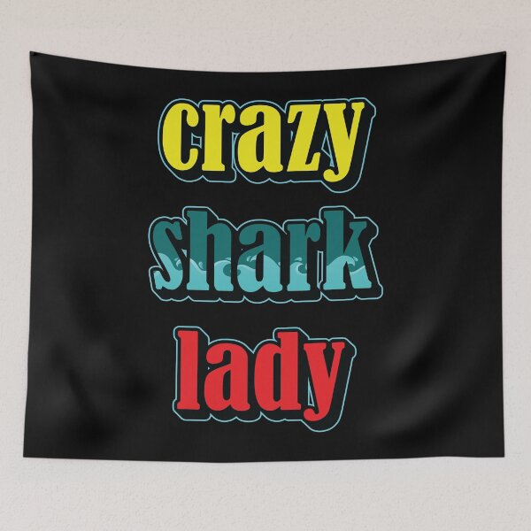 Item preview, Crazy shark lady designed and sold by Beefytee.
