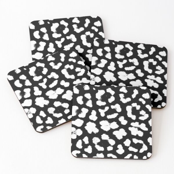 Item preview, Monochrome cheetah pattern designed and sold by Blacklinesw9.