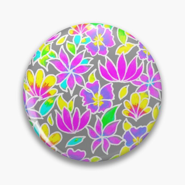 Artikelvorschau, Pastel Flower Pattern on Grey Background entworfen und verkauft von CarolineLembke.