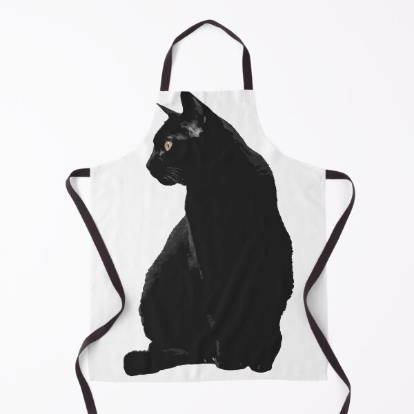 Item preview, Black Cat Sitting, Black Cat Laptop Sticker, Cat MacBook Sticker, Peeping Cat Gift, Crazy Cat Lady Gift, Cat Lover Gift designed and sold by ThirTee.