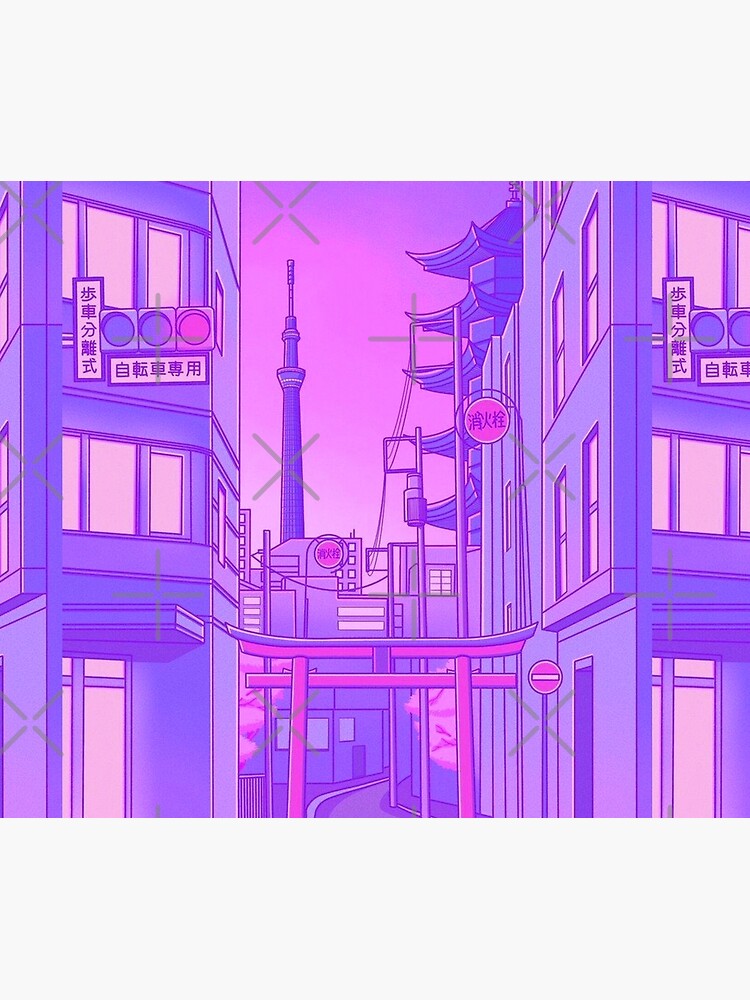anime background pastel, anime , background , pastel , pink , purple - Free  PNG - PicMix