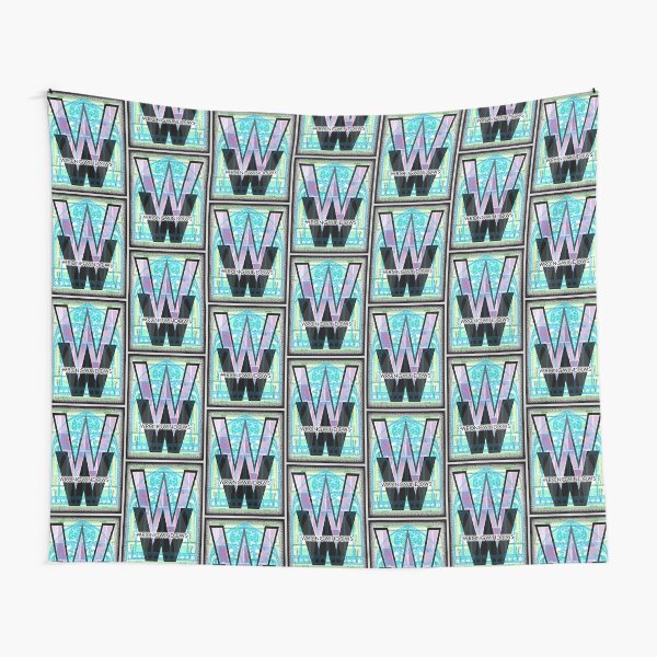 Wrong Windows Double-W Logo Variant #5 (Triple-Window Maze) Tapestry