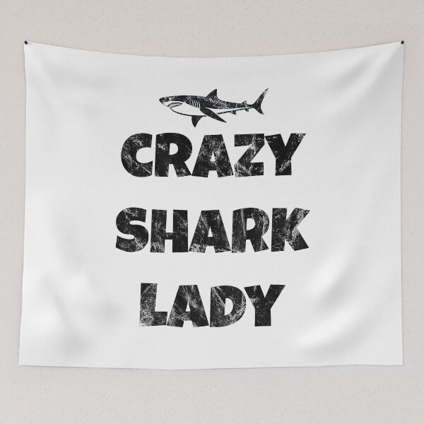 Item preview, Crazy shark lady designed and sold by Beefytee.