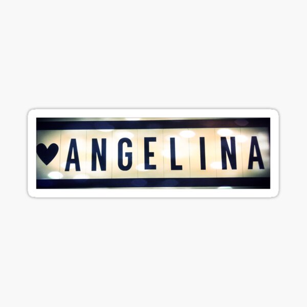 Angelina, Angelina socks, Angelina mug, Angelina sticker, Angelina magnet Sticker
