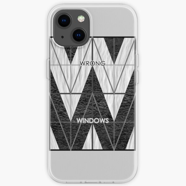 Wrong Windows Double-W Logo Variant #6 (3x4 B/W Grid) iPhone Soft Case