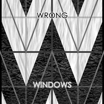 Artwork thumbnail, Wrong Windows Double-W Logo Variant #6 (3x4 B/W Grid) by billyzduke