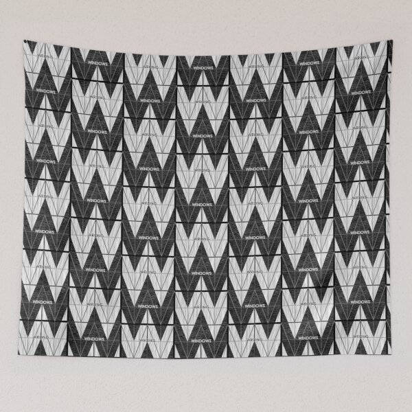 Item preview, Wrong Windows Double-W Logo Variant #6 (3x4 B/W Grid) designed and sold by billyzduke.