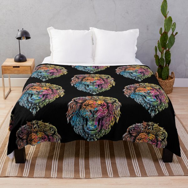 Item preview, Colorful roaring lion designed and sold by Mila1946.