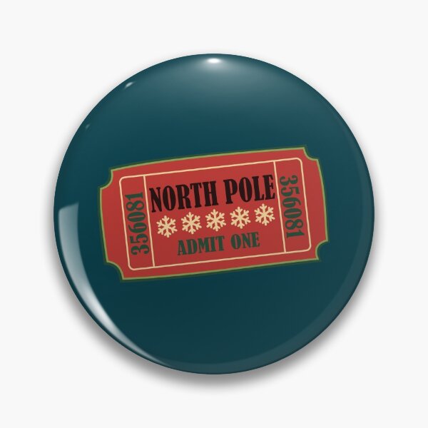 Item preview, North Pole Christmas Ticket Stub designed and sold by CocoandDaisy.